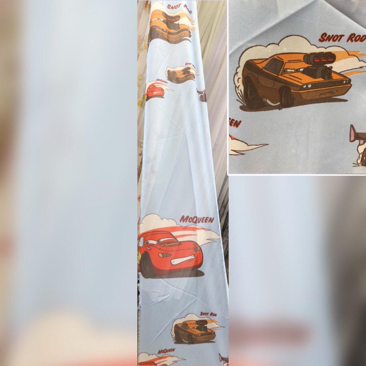 Тюль "McQueen" голубой